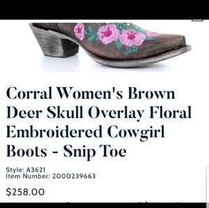 *****SOLD*****Womens Corral Cowboy boots